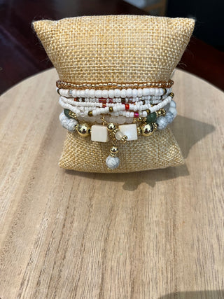 Bold and Beautiful Bracelet Set - White