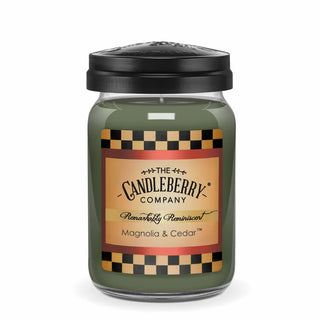 Candleberry Magnolia and Cedar™, Large Jar Candle