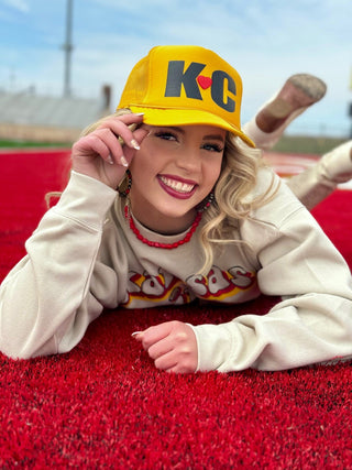 ONLINE EXCLUSIVE ~ KC Heart on Trucker Cap by Randi Mahomes