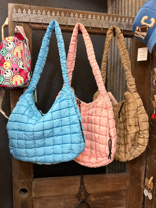 Quilted Puffer Shoulder Bags