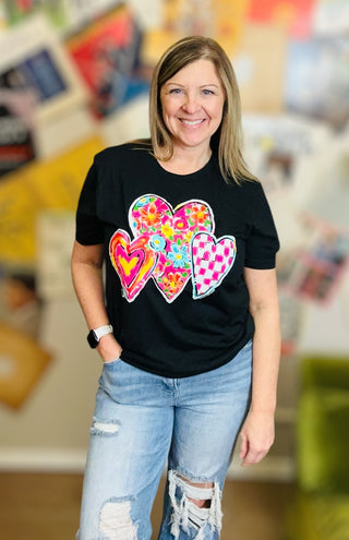 Callie Ann Stelter Trio of Hearts Tee