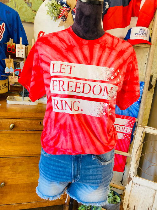 Let Freedom Ring Red Tee