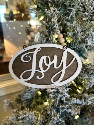 Joy Beaded Ornament