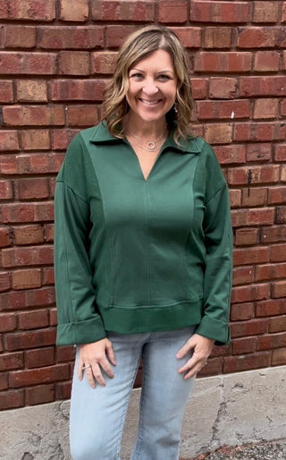 Green with Envy Top