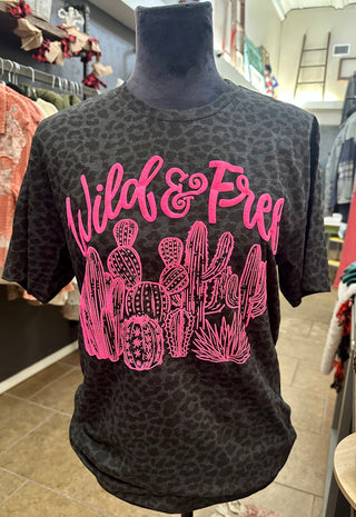 Wild & Free PUFF Cactus Tee