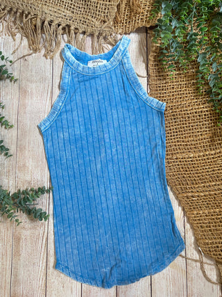 Olivia Washed Cami Top in Sky