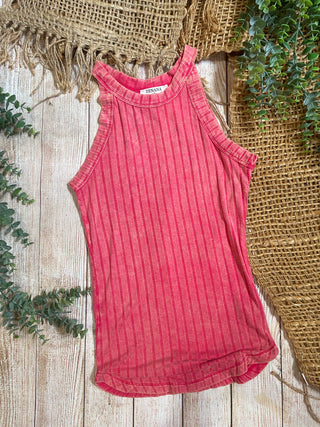 Olivia Washed Cami Top in Heather Red