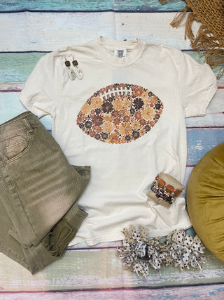Floral Football Tee
