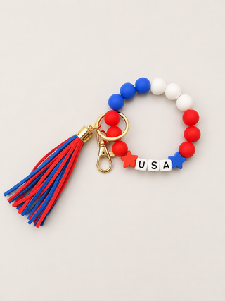 USA Keychain Wristlet