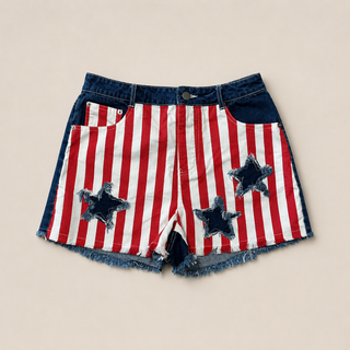 Stars & Stripes Denim Shorts