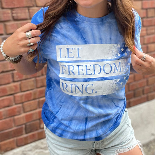 Let Freedom Ring Blue Tee
