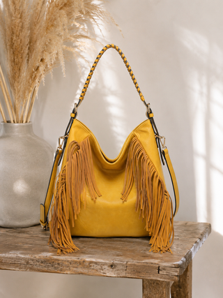 Sav Distressed Hobo Bag