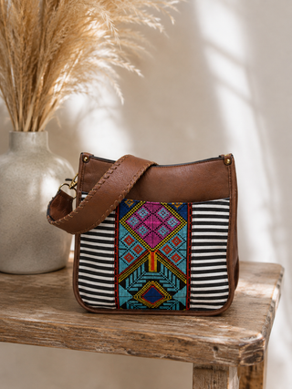 Chloe Tribal Crossbody w/ Guitar Strap