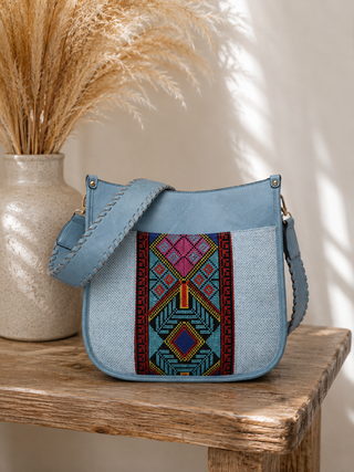 Chloe Tribal Crossbody w/ Guitar Strap