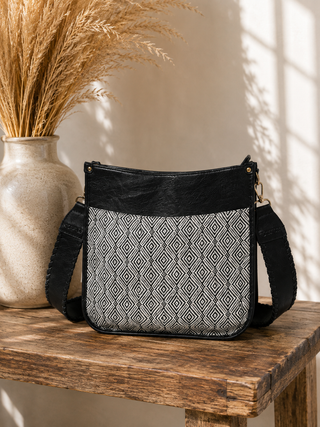 Chloe Diamond Crossbody with Guitar Strap