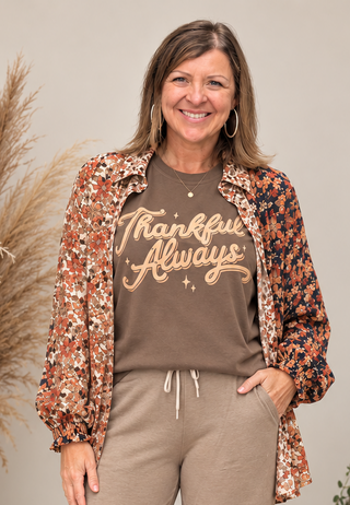 Feeling Floral Fall Top