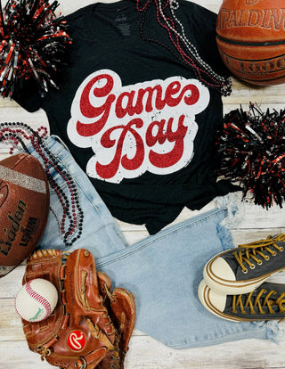 **ONLINE EXCLUSIVE** Big Game Day Retro Glitter Tee