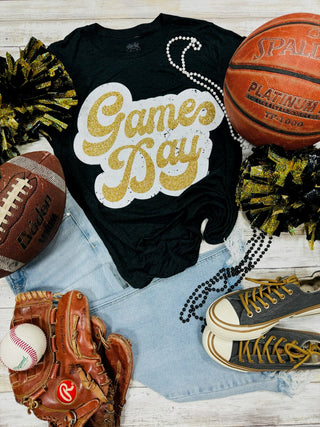 **ONLINE EXCLUSIVE** Big Game Day Retro Glitter Tee