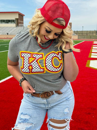 ONLINE EXCLUSIVE ~ KC Checkered Print by Randi Mahomes