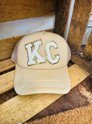 Game Day Tan KC Trucker Hat