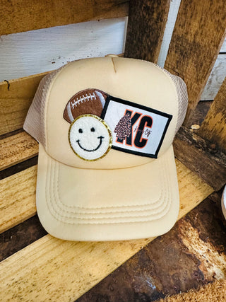 KC Leopard Arrowhead Trucker Hat