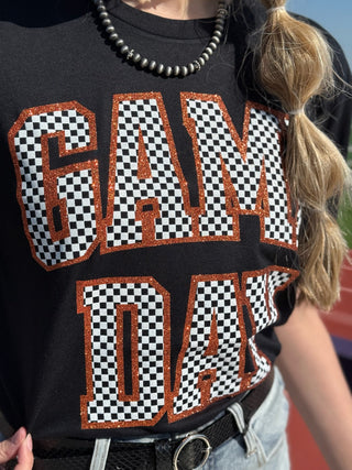 ONLINE EXCLUSIVE ~ Checkered Game Day Tee