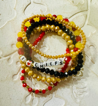 I LOVE CHIEFS Bracelet Set