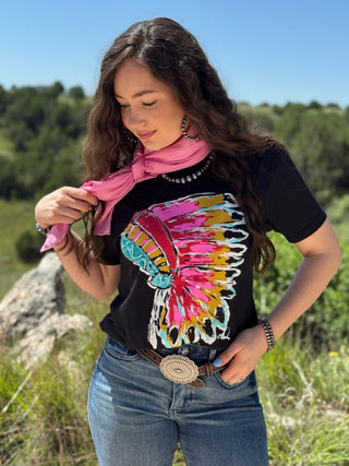 ONLINE EXCLUSIVE ~ Callie Ann Stelter Pink Headdress Tee