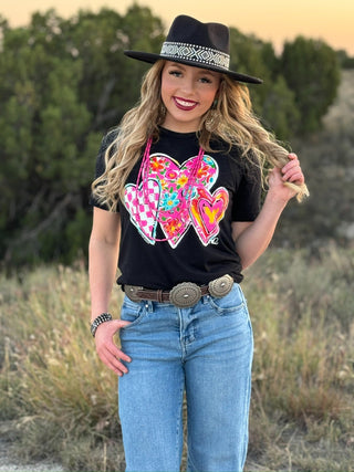 Callie Ann Stelter Trio of Hearts Tee