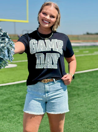 ONLINE EXCLUSIVE ~ Checkered Game Day Tee