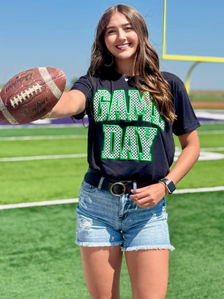 ONLINE EXCLUSIVE ~ Checkered Game Day Tee