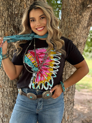 ONLINE EXCLUSIVE ~ Callie Ann Stelter Pink Headdress Tee