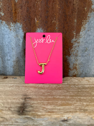 Cue the Camera Bubble Initial Necklace