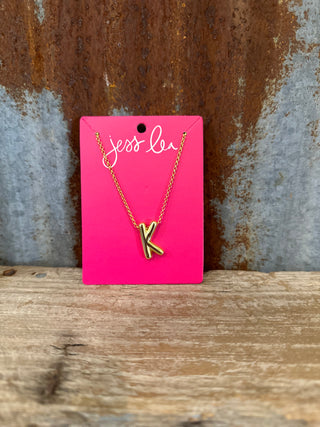 Cue the Camera Bubble Initial Necklace