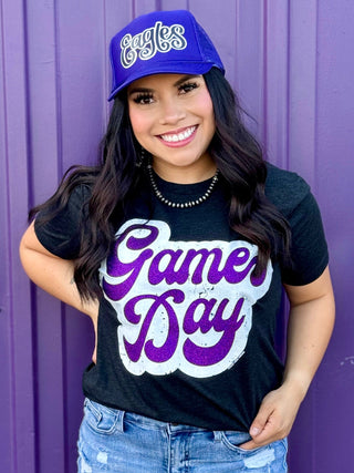 **ONLINE EXCLUSIVE** Big Game Day Retro Glitter Tee