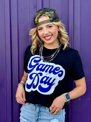 **ONLINE EXCLUSIVE** Big Game Day Retro Glitter Tee