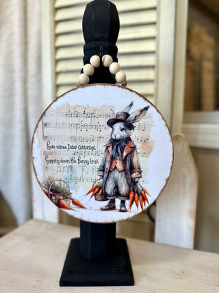 Peter Cottontail Wooden Sign