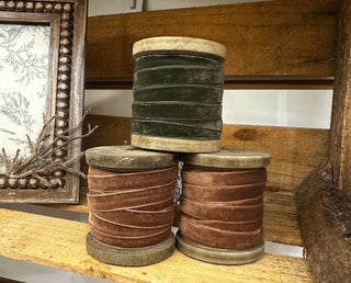 Decorative Velvet Ribbon Spool by One Empty Nest