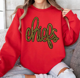 THURSDAY GRAPHIC - Chiefs Glitter Graphic Sweatshirt