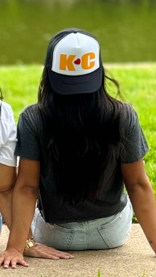 ONLINE EXCLUSIVE ~ KC Heart on Trucker Cap by Randi Mahomes