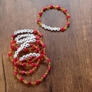 KC Chief's Imperial Hearts Bracelet