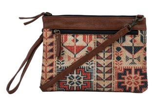 Lola Up-Cycled Canvas Crossbody Bag