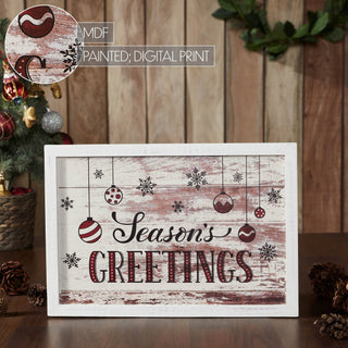 Season's Greetings Ornaments Wall Hanging