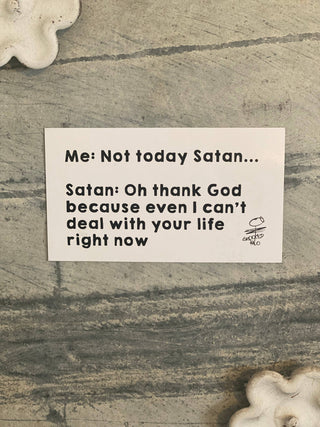 Not Today Satan Magnet