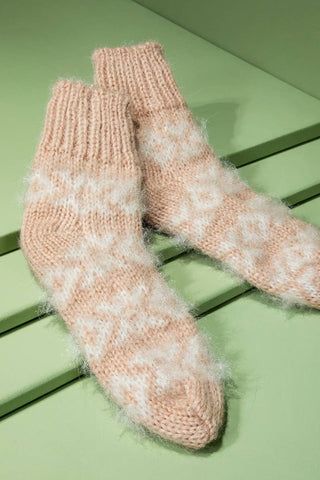 Fuzzy Nordic Socks