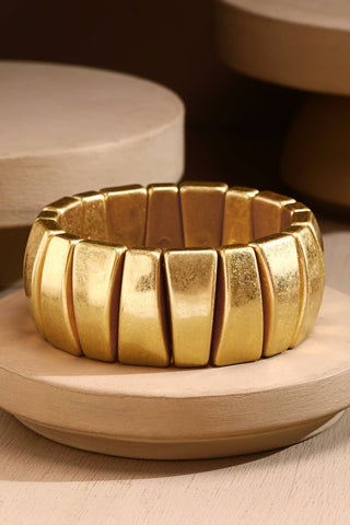 Gold Bangle Stress Bracelet