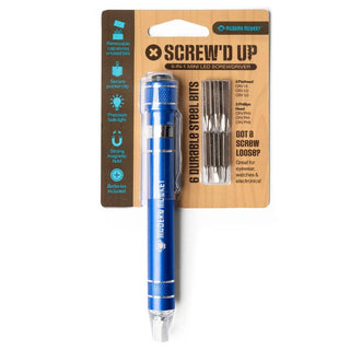 Modern Monkey® Screw’d Up 6-in-1 Mini LED Screwdriver