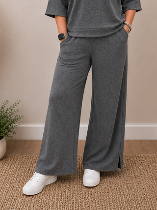 Reagan Drawstring Pants in Charcoal