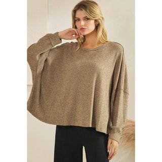 Addie Taupe Top