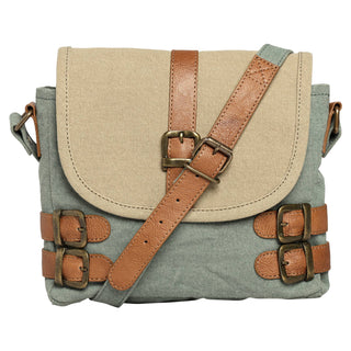Buckled Up Agean Canvas Crossbody